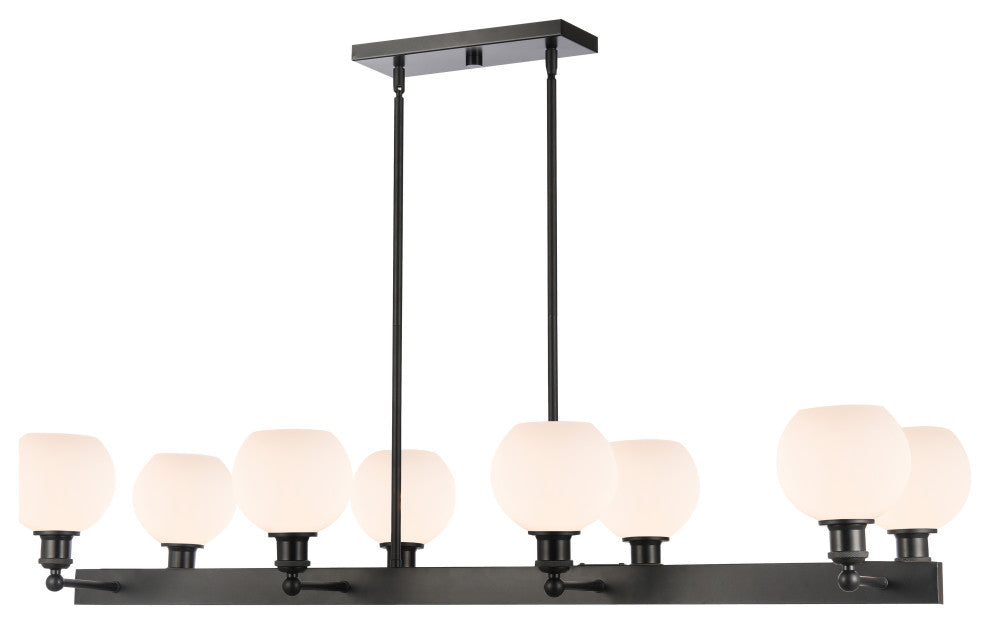 Innovations 341-8CR-BK-G121-6 Concord 6 Light 30" Chandelier, Matte Black