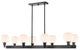 Innovations 341-8CR-BK-G121-6 Concord 6 Light 30" Chandelier, Matte Black