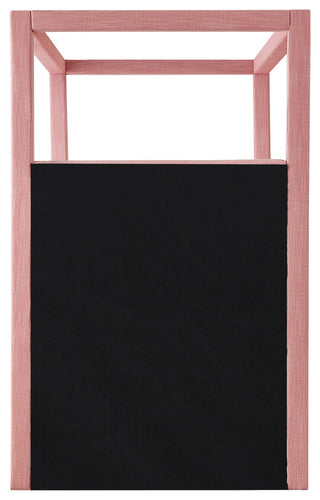 Emerson Upholstered Bed, Pink, Twin, Linen Textured Fabric