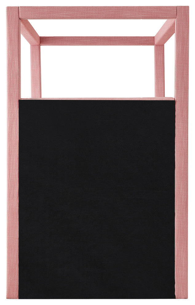 Emerson Upholstered Bed, Pink, Twin, Linen Textured Fabric