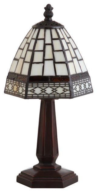 JONATHAN Y Lighting JYL8016A Carter 1 Light 12" Tall LED Tiffany - Bronze