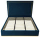 Inspired Home Marceline Bed Upholstered, Navy Velvet Queen