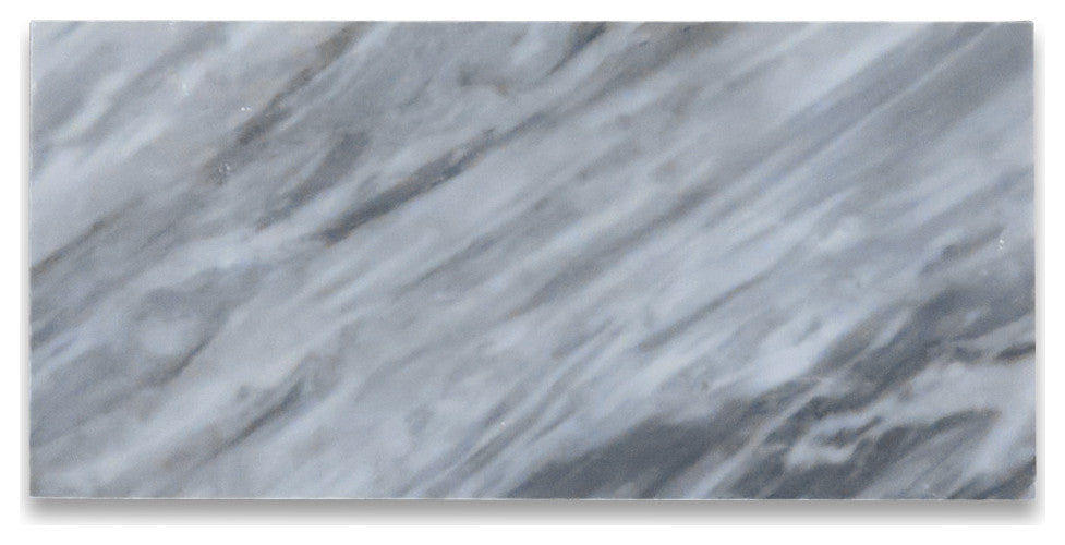 Bardiglio Gray Italian Dark Grey Marble 6x12 Subway Tile Polished, 100 sq.ft.