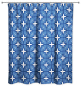 Tile Shower Curtain, Blue