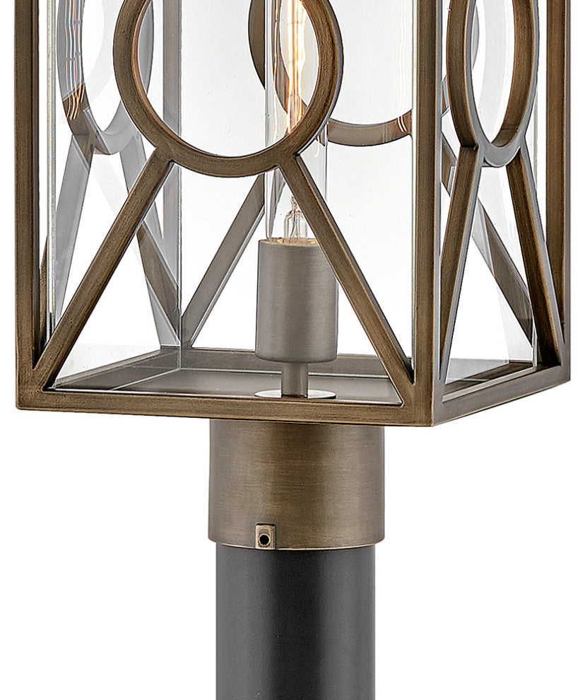 Hinkley Brixton Medium Post Top Or Pier Mount Lantern, Burnished Bronze
