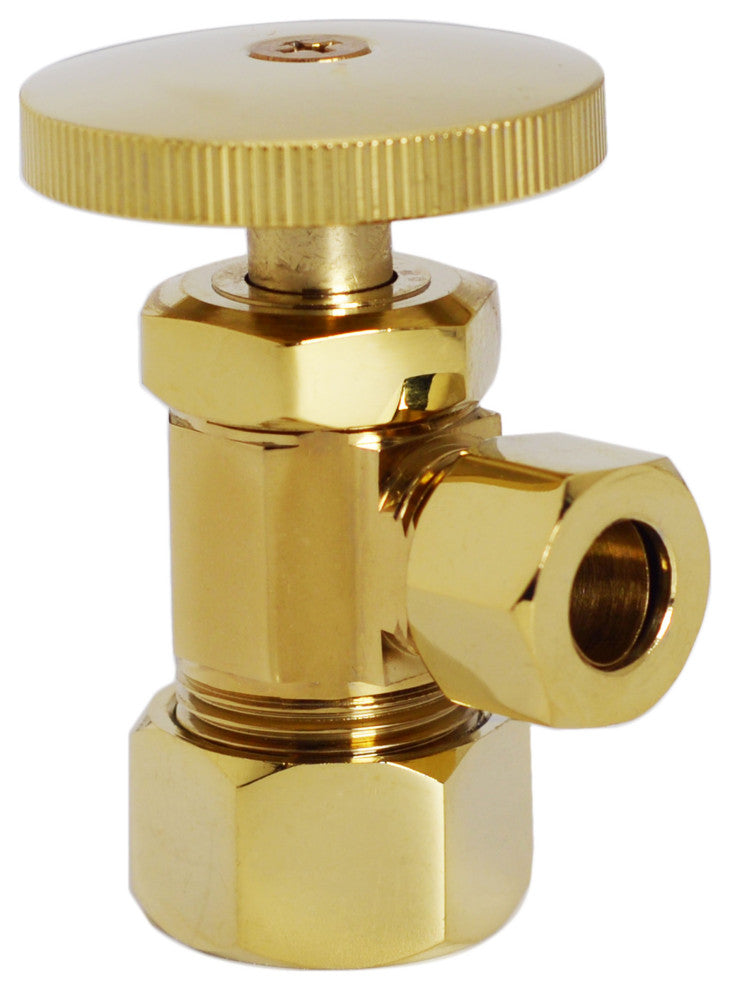Supply Kit - 5/8" Od X 3/8" Od X 12" Corrugated In Polished Brass, 20"