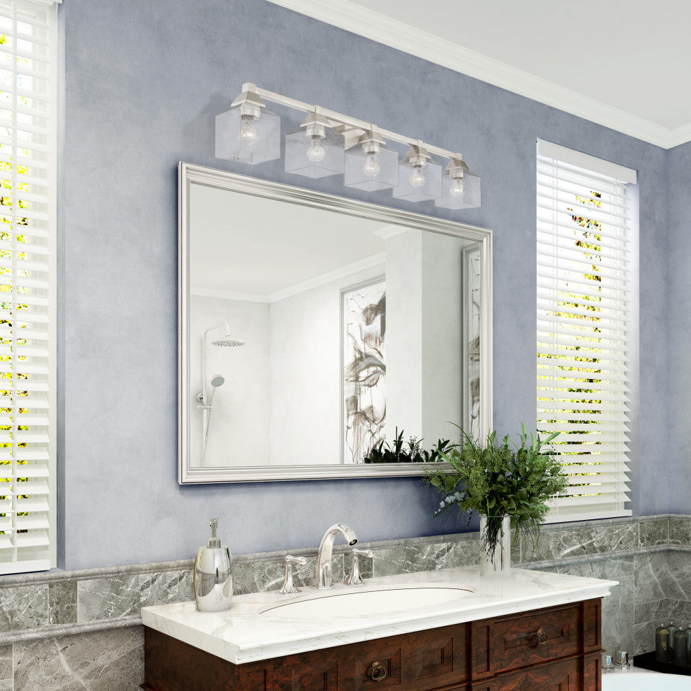 Aragon 5 Light Brushed Nickel Vanity Sconce