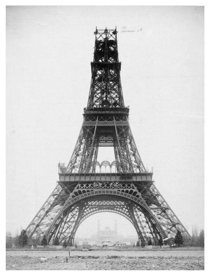 "The Eiffel Tower, November 23, 1888" Print by Louis-Emile Durandelle, 19"x24"