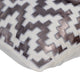 Gray Decorative Pillow Covers 14"x14" Faux Leather, Steely Progress