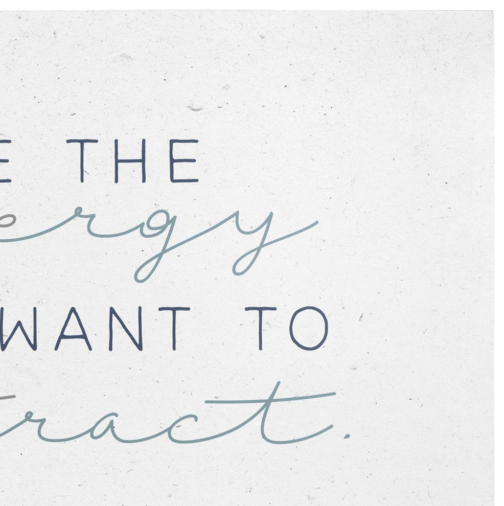 Farmhouse Style Be The Energy Quote Wall D"cor