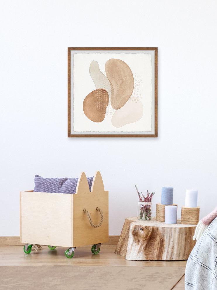 "Invisible Submission" Framed Painting Print, 32x32