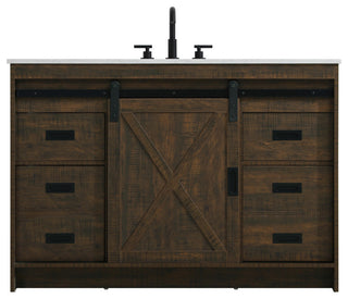 Home Living 48" Single Bathroom Vanity, Expresso