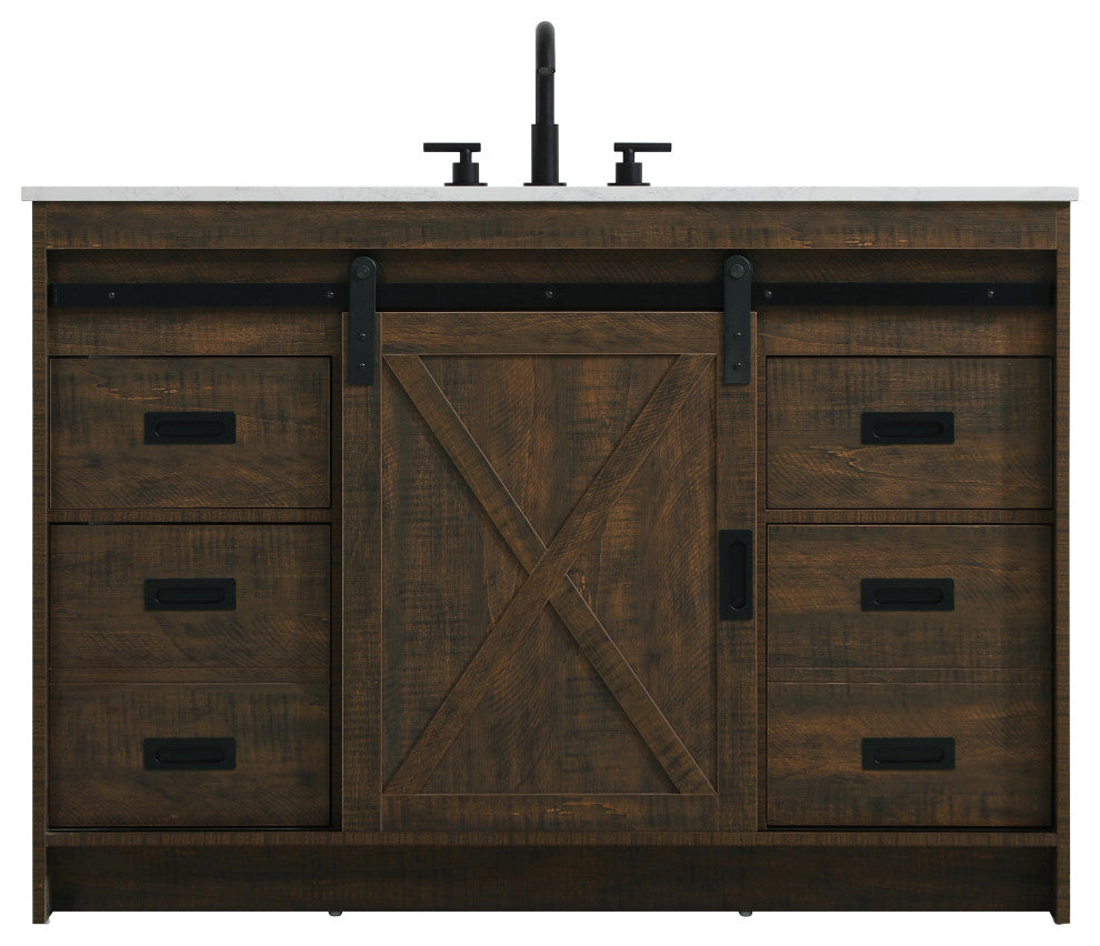 Home Living 48" Single Bathroom Vanity, Expresso