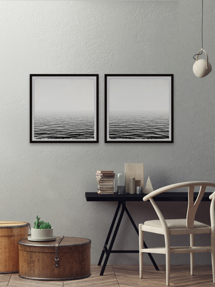 Destination Unknown Diptych, Set of 2, 12x12 Panels