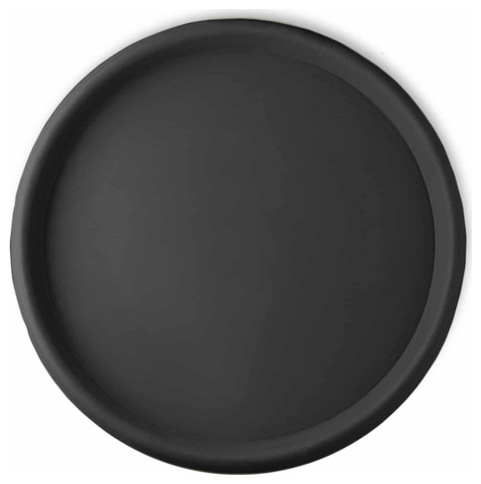 Universal Large Round Plant Saucer, Inner Diameter 22.8" x Outer 26", Black