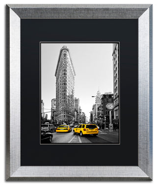Philippe Hugonnard 'Flatiron Building NYC', Silver Frame, Black Mat, 14x11