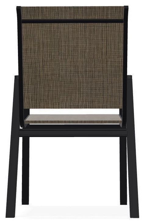 Bazza Sling Stackable Outdoor Dining Chair, Kora/Black