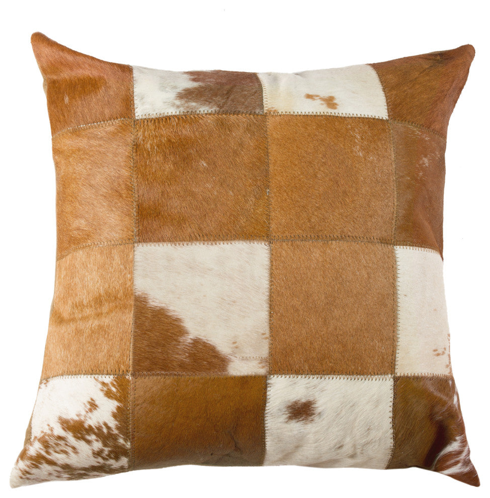 Natural Home Decor Torino Cowhide Pillow, 1-Piece