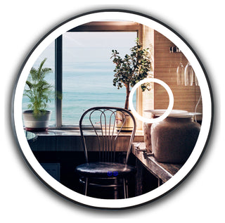 CHLOE Lighting LUMINOSITY Embedded Round TouchScreen LED Mirror