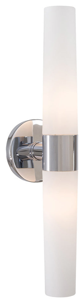 George Kovacs P5042 Saber 2 Light Bathroom Vanity Light, Chrome