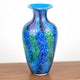 Cool Firestorm Murano Style Art Glass Vase 10"H