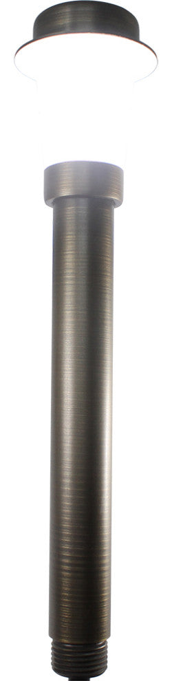 6 Piece Mini Bollard Outdoor LED Area Light Kit, Frosted Diffuser, Bronze