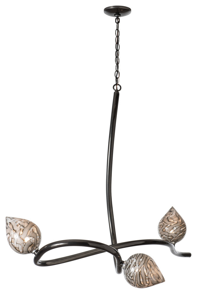 Floret Pendant Ink Finish