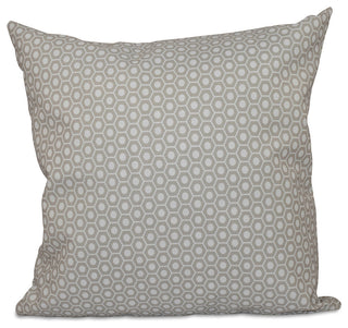 Geometric Decorative Pillow, Oatmeal, 18"x18"