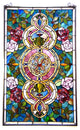 Eureka Sonara Tiffany-Glass Victorian Window Panel