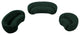 Hyde Boucle Fabric Upholstered, Green, Chair