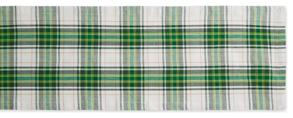 St. Paddy Plaid Table Runner 14x72