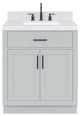 Ariel Hepburn 30" Single Rectangle Sink Vanity, Carrara Quartz