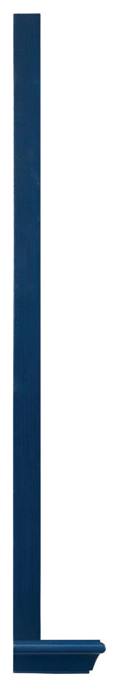 Rectangular Framed Wall Mounted Bathroom Vanity Mirror, Blue;