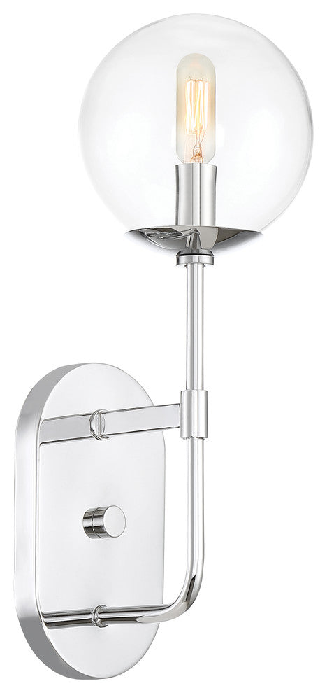 Welton 1-Light Wall Sconce, Chrome