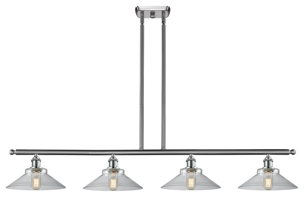 INNOVATIONS LIGHTING 516-4I-SN-G132-LED Orwell 3 Light Island Light