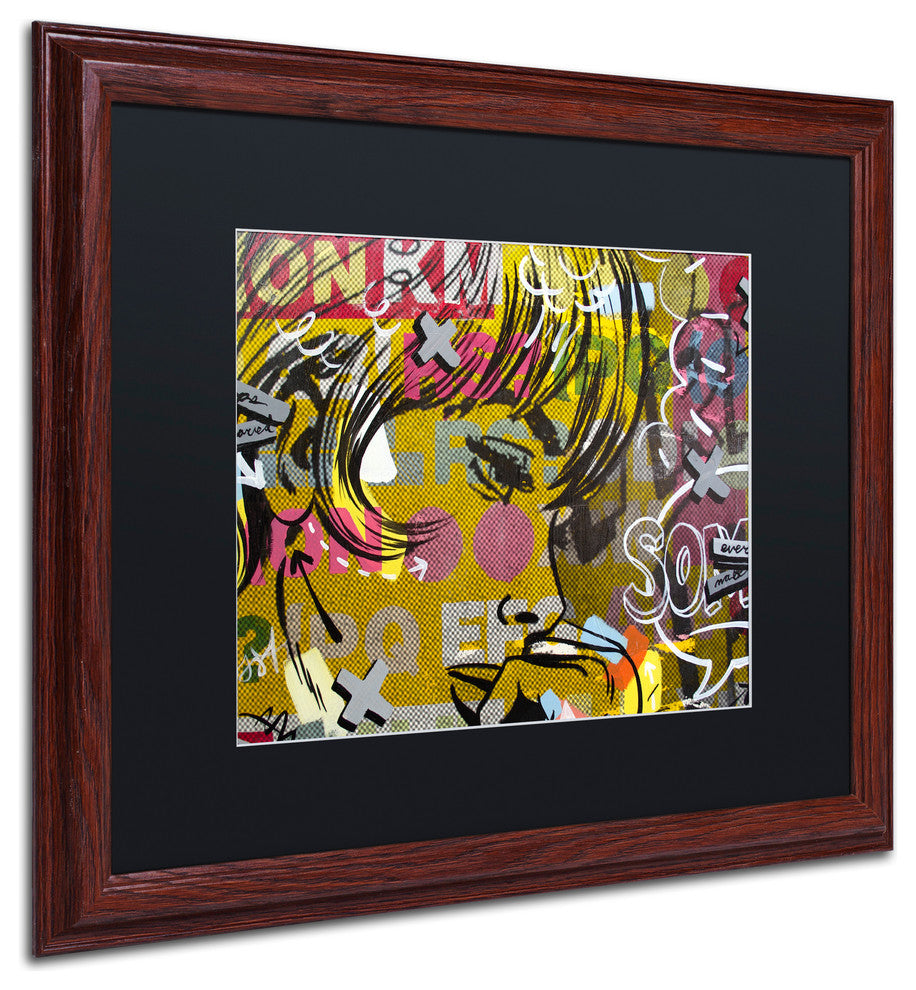 'Every Sometimes' Matted Framed Canvas Art by Dan Monteavaro