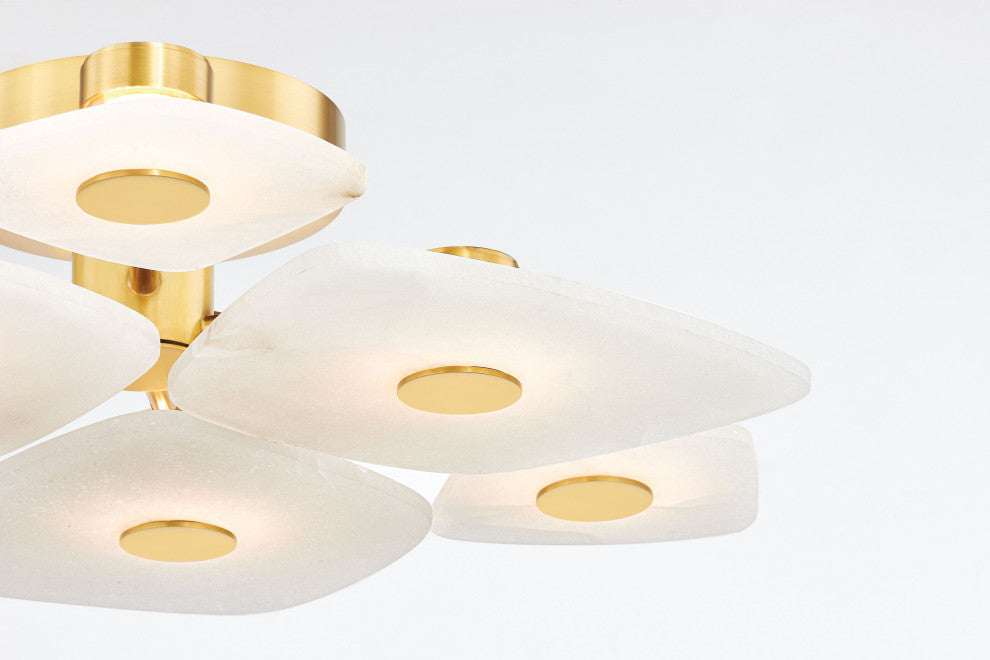 Holmdel 27.75" Wide Aged Brass Semi-Flush Mount