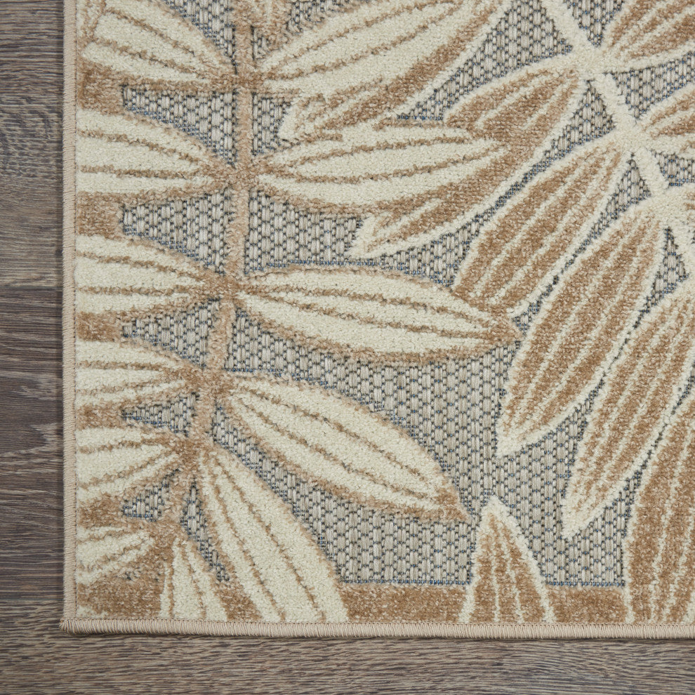 Nourison Aloha 2' x 6' Natural Tropical Area Rug