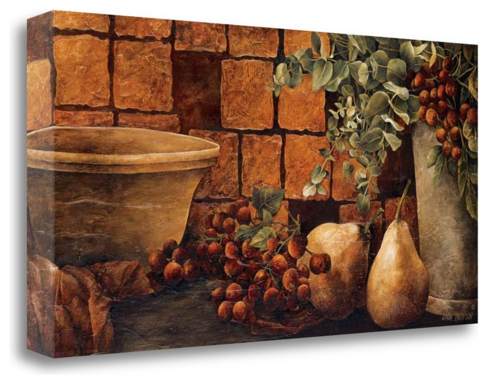 "Tiled Still Life II" By Linda Thompson, Giclee Print on Gallery Wrap Canvas
