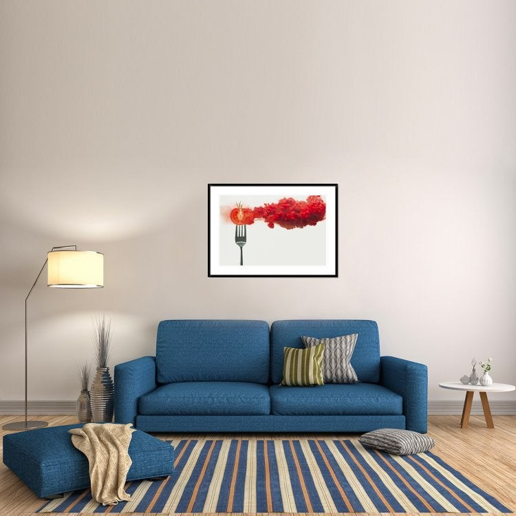 "Disintegrated Tomato" Framed Digital Print by Dina Belenko, 44x32"
