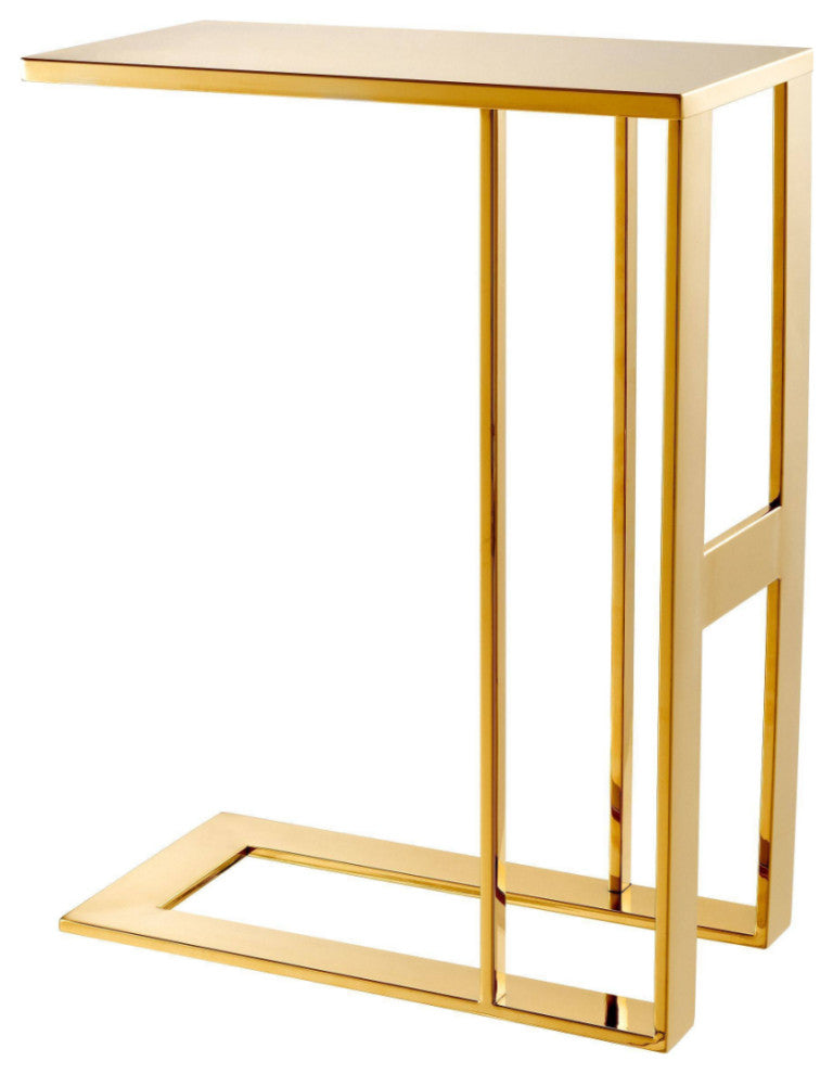 Gold C-Shaped Side Table | Eichholtz Pierre
