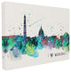 "I Heart Love DC Paint Splatter" 30x40, XXL Stretched Canvas Wall Art