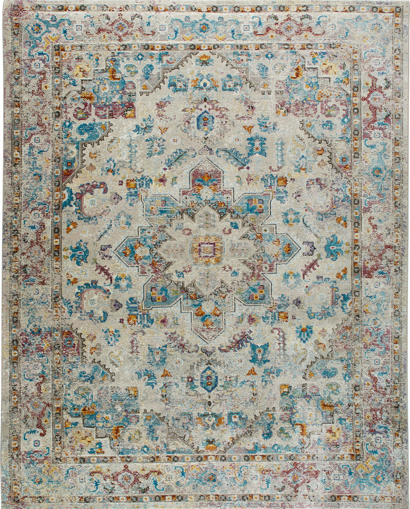 Home Dynamix Nicole Miller Parlin Amara Area Rug 9'2"x12'5", Medallion Gray