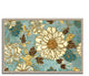 "Sophias Flowers Blue" By Wild Apple Portfolio, Giclee Print On Canvas