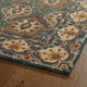 Kaleen Hand-Tufted Middleton Teal Wool Rug, 5''x7''9"