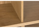 Contemporary Modular Display 2 Tone Shelves, Oak Frame/Oak Backs