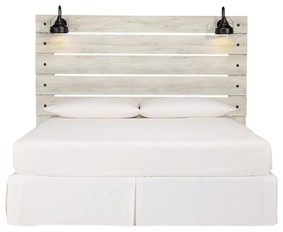Cambeck Whitewash King Panel Headboard