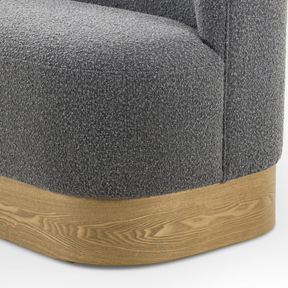 Krista Dining Bench-Knoll Charcoal
