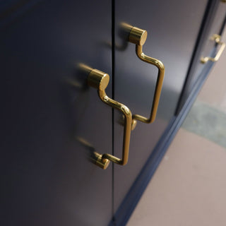 60" Single Vanity, Blue Finish, Cabinet Only