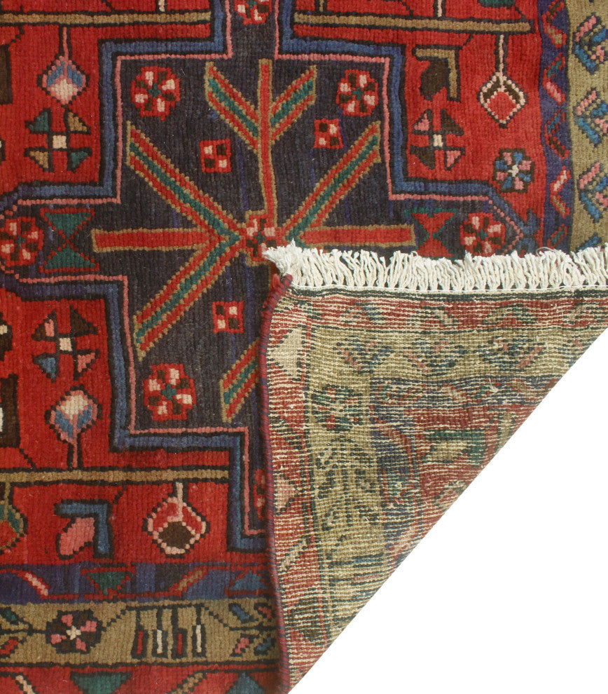 Fine Vintage Distressed Erik Red/Brown Runner, 3'2x9'10